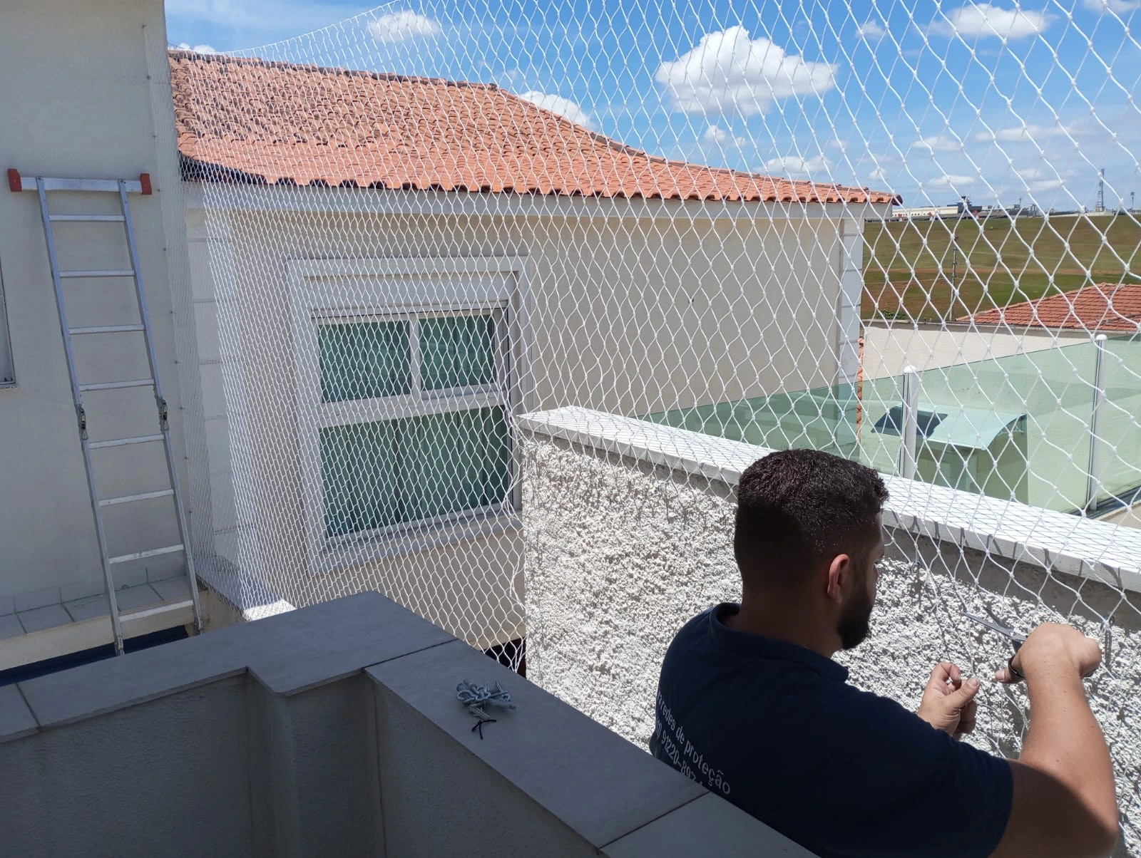 Instalação de rede em casa para pets e crianças